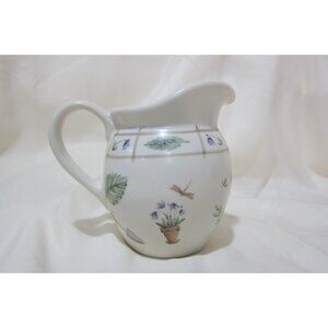 Pfaltzgraff USA Flower Garden Naturewood Creamer Cream Pitcher 4.5” Tall